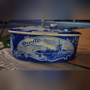 Authentic Droste Haarlem Holland oval-shaped tin **True Antique**